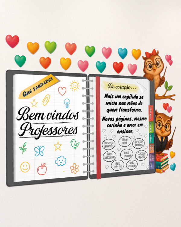 Bem-vindos Professores - Caderno
