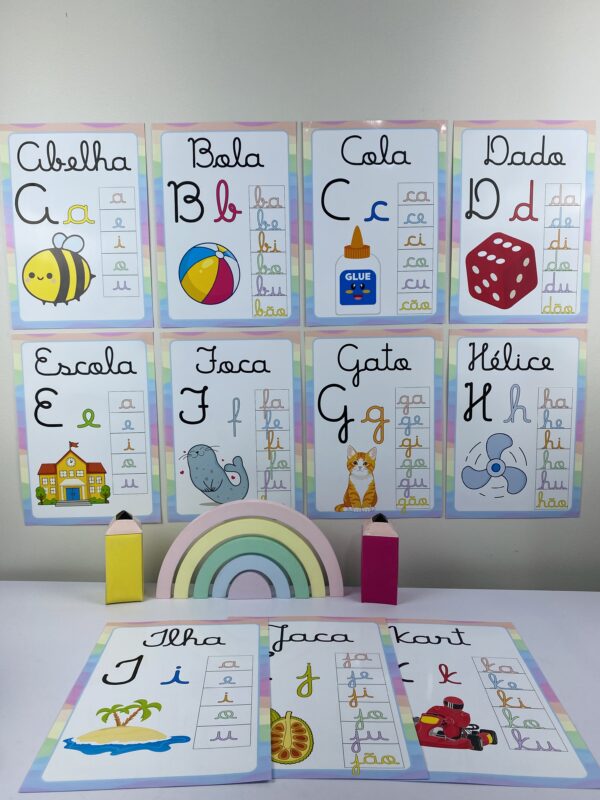 Alfabeto Cursivo de Parede