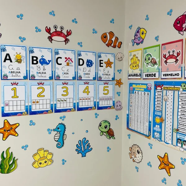 Kit Sala Fundo do Mar