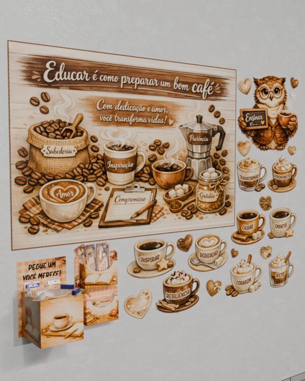 Painel - Educar é como preparar um bom café
